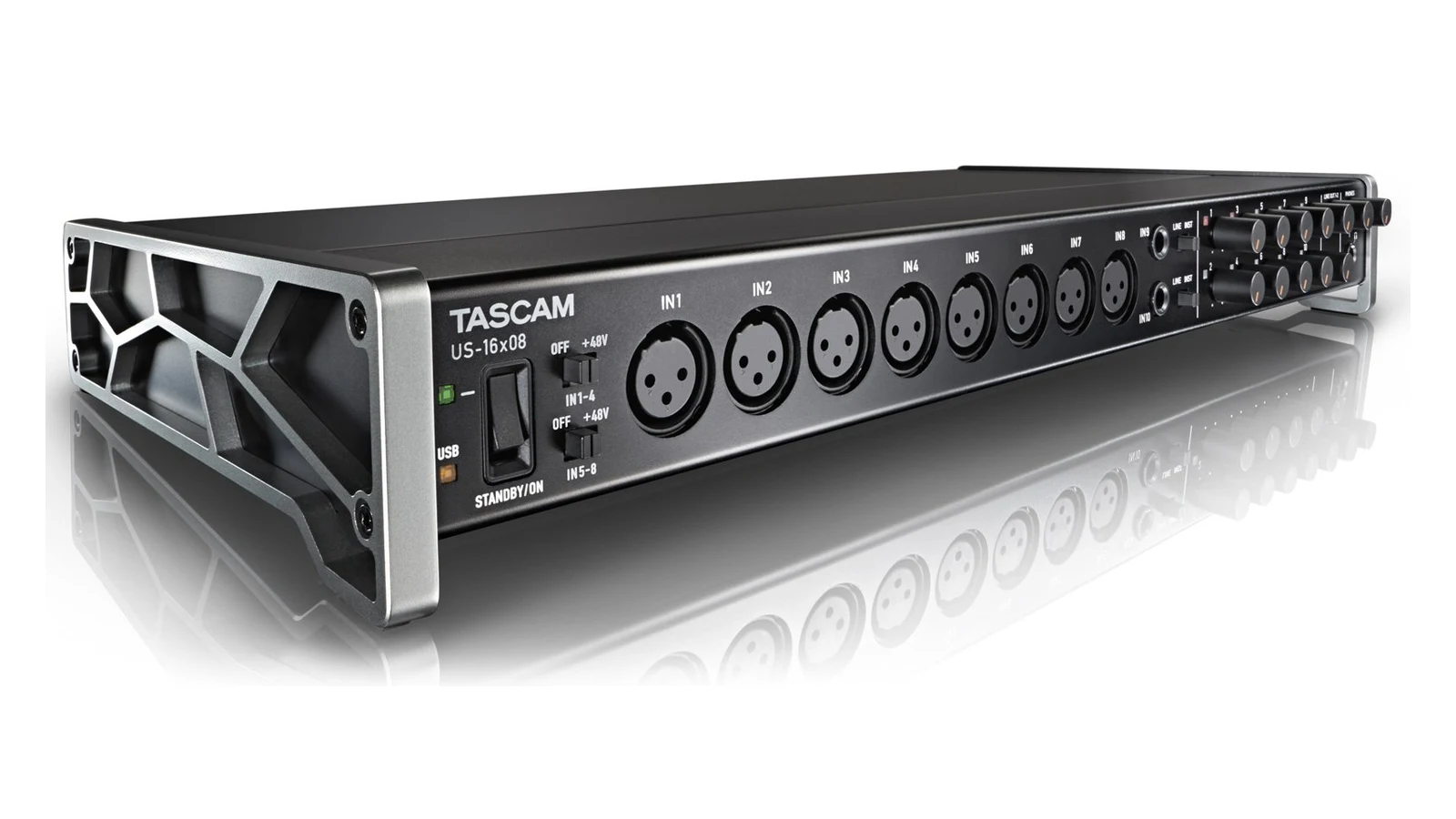 TASCAM US-16x08: 16 entradas e 8 saídas USB para sessões multicanal no project studio